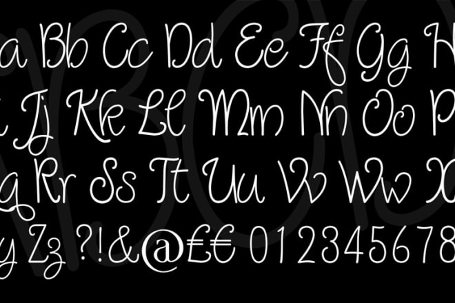 I will create and design your own custom font