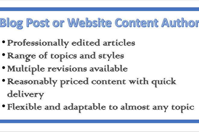 I will create blog and website content or articles