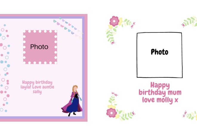 I will create cute online birthday and xmas cards