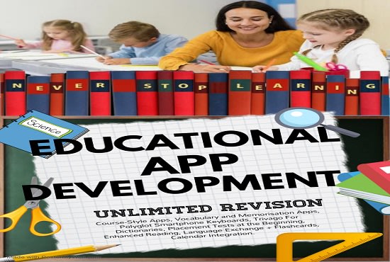 I will create educational website app, learning app for android and IOS