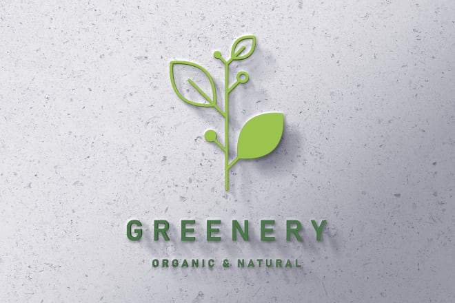 I will create green natural eco environment or herb logo