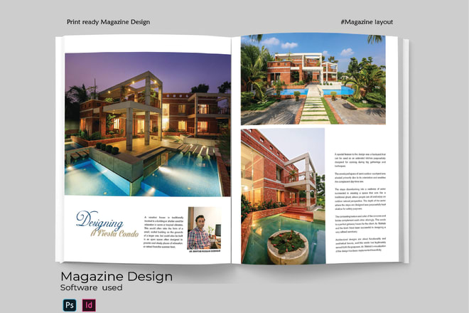 I will create magazine layout and cover in adobe indesign