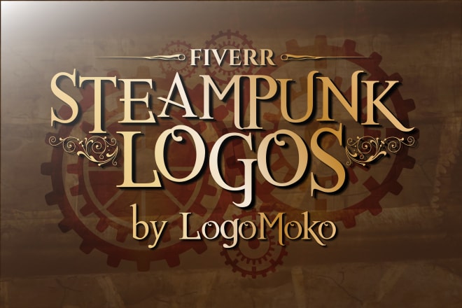 I will create steampunk themed logo