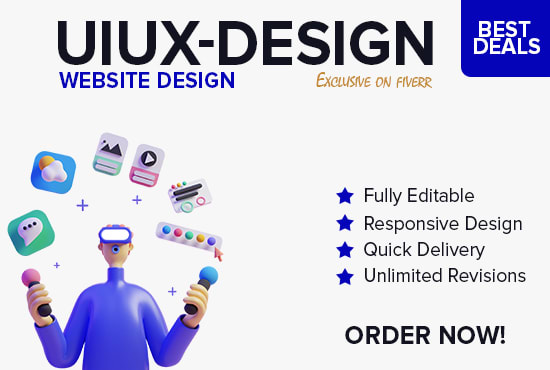 I will create ui ux user interface design