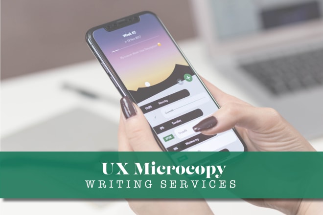 I will create UX writing for your website or app