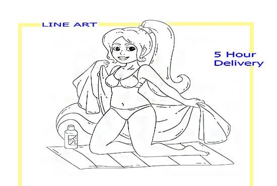I will create vector line art, illustrations,drawing,outline