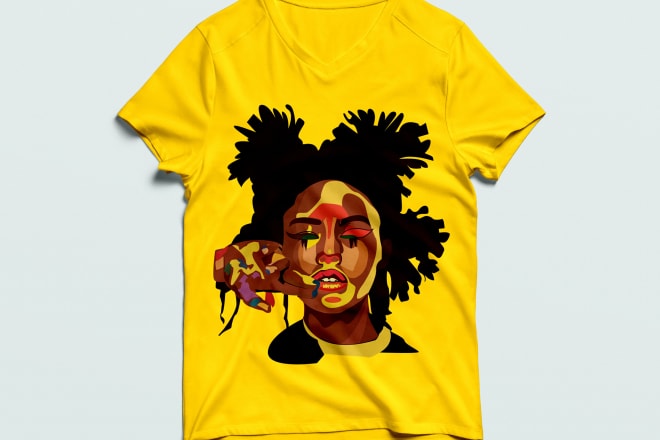 I will custom graphic colorful t shirt design for you