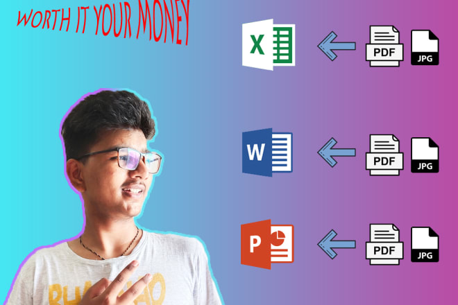 I will data entry typing job