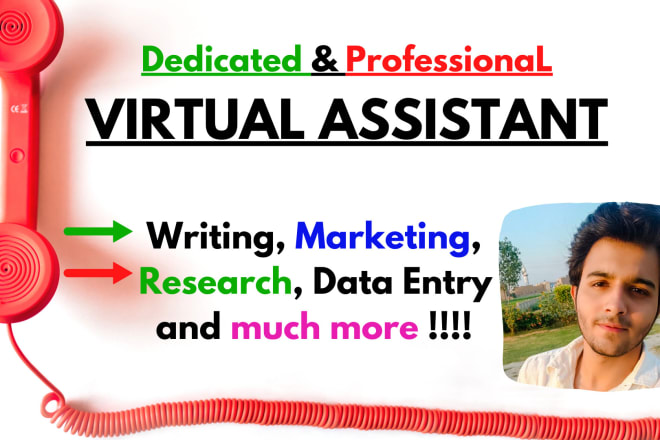 I will dedicated virtual assistant, marketing assistant for lead generation