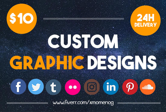 I will design a custom eye catching graphic design for social media
