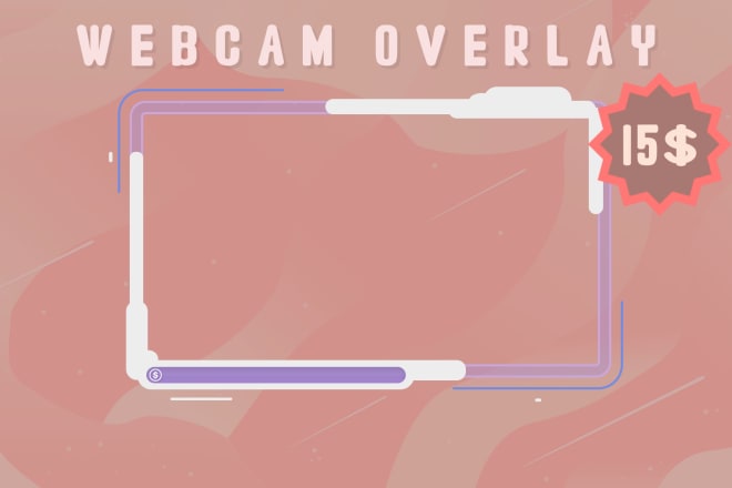 I will design a cute animated webcam overlay