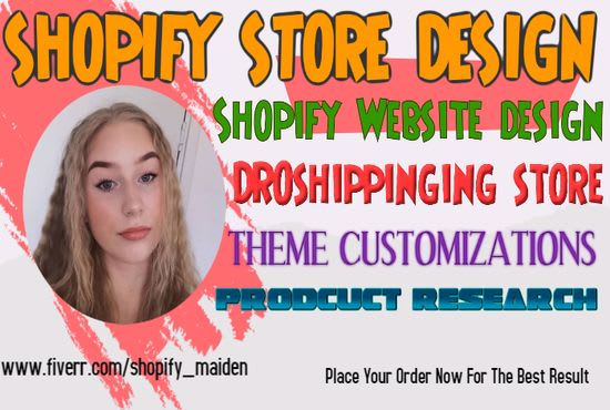 I will design a highly responsive shopify website shopify store design