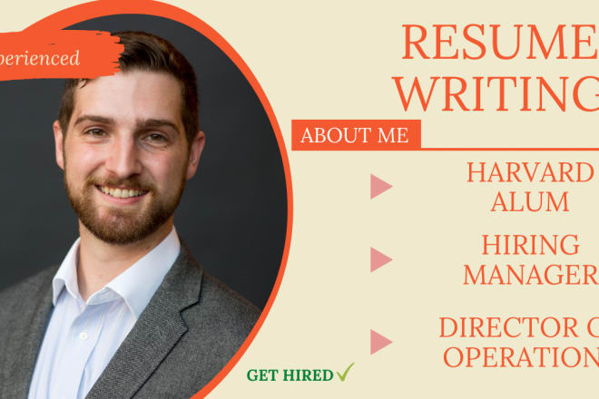 I will design a professional resume for you as a harvard alum