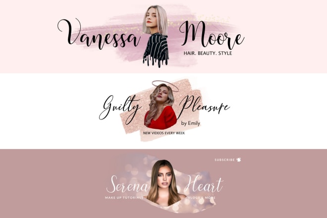 I will design a youtube banner for your channel