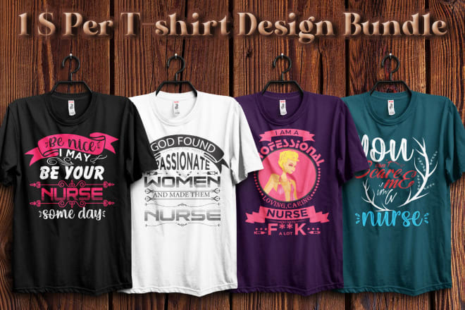 I will design amazing typography and bulk t shirts