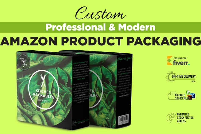 I will design amazon product packaging design