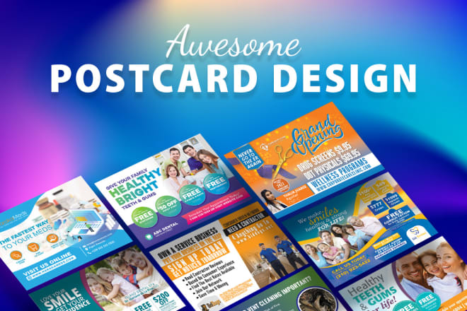 I will design an awesome postcard for you