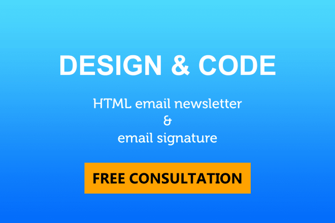 I will design and code email signature or editable template