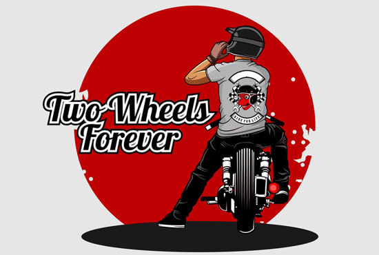 I will design automotive modern motorbike, biker and racing club logo