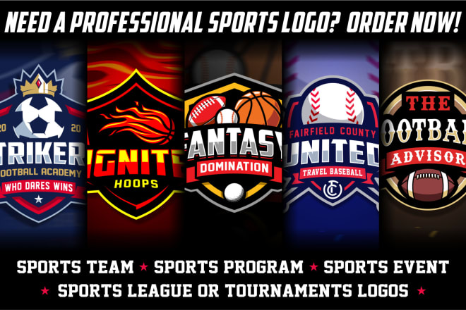 I will design awesome logo for sports team, event,league,tournament and competition