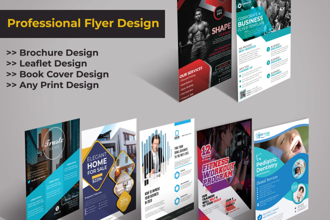 I will design business flyer, brochure, and marketing materials