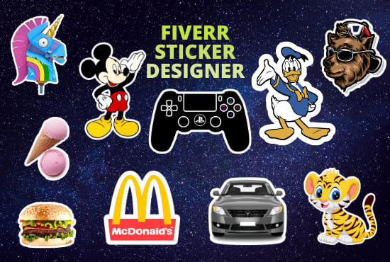 I will design custom stickers, silhouette, vinyl, decal and logo