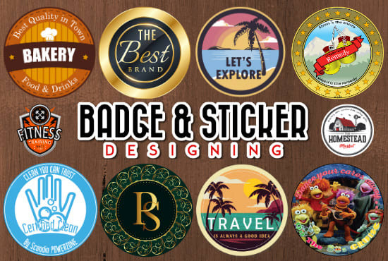 I will design decals, vinyl, stickers, badges,logo of any thing