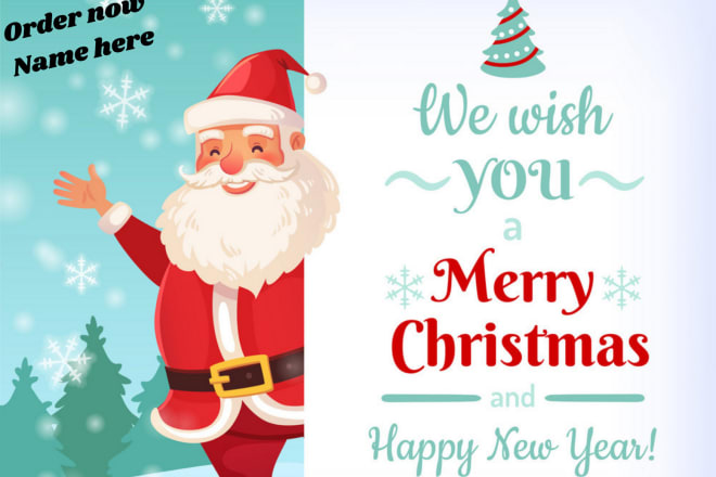I will design digital christmas card and greeting cards