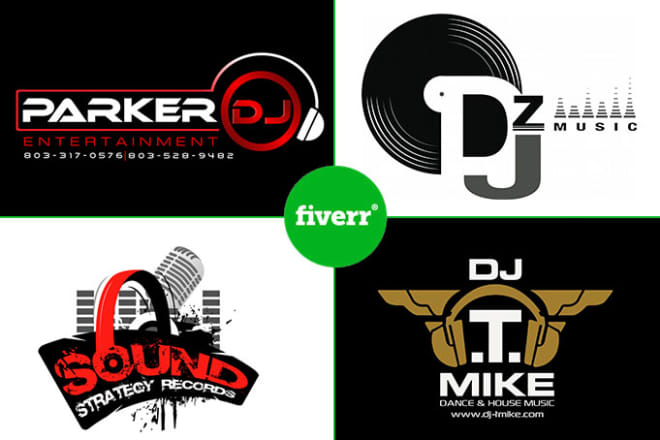 I will design dj, band, music and disco logo design