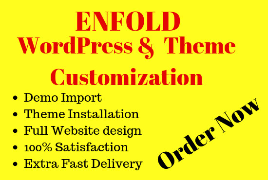 I will design, fix, customize your wordpress website using enfold theme