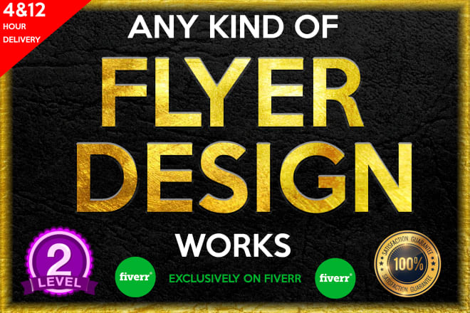 I will design flyers and etc within 12 hours