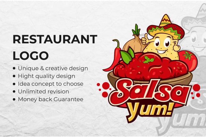 I will design food logo restaurant or fast food truck