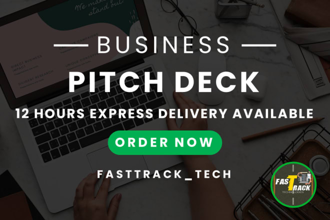 I will design investor pitch deck and business ppt presentations