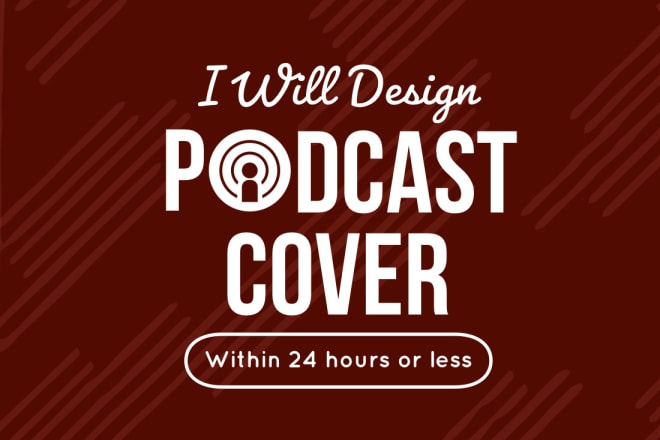 I will design podcast cover art and intro video animation