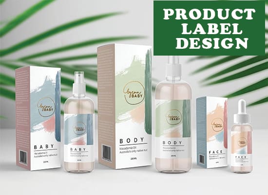 I will design product label bottle label package label beauty label