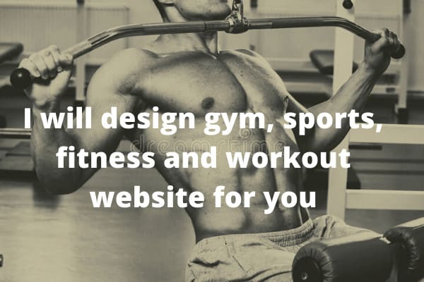 I will design professional fitness, sports, gym and workout website