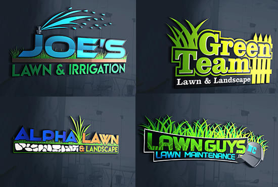 I will design professional landscape and lawn care service logo