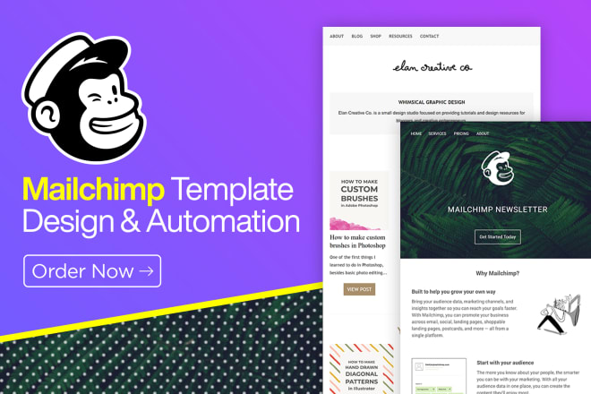 I will design responsive mailchimp email template and do automation