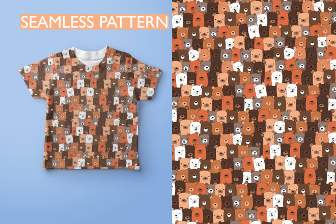 I will design seamless pattern and textile print