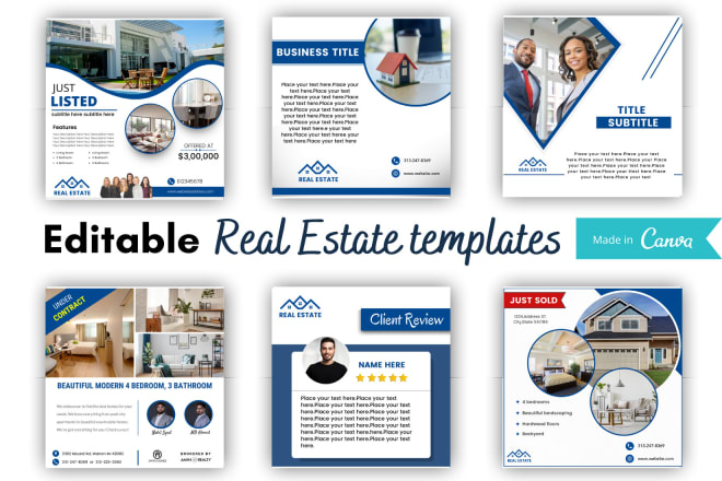 I will design social media posts for your real estate business