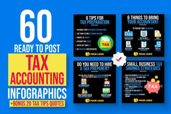I will design tax preparation tips infographics for instagram