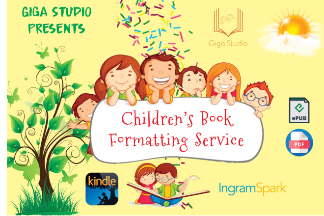 I will design the layout of your childrens book for kdp, ingram etc