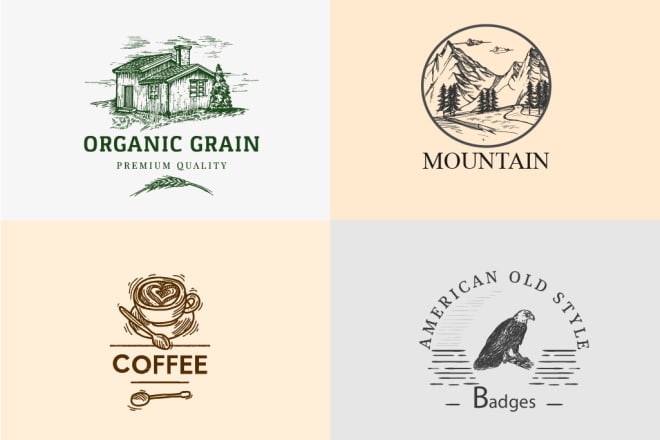 I will design unique hand drawn logo for your business