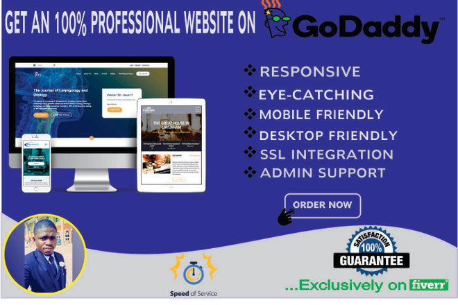 I will design website with godaddy or redesign godaddy website