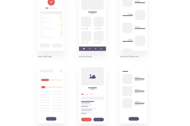 I will design wireframe for your mobile app