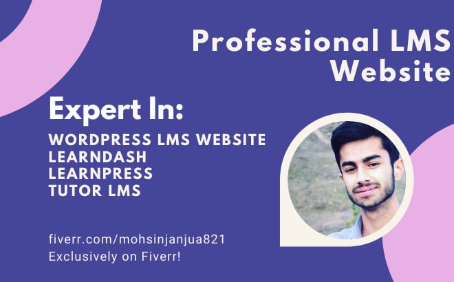 I will design wordpress lms website or membership website with learndash