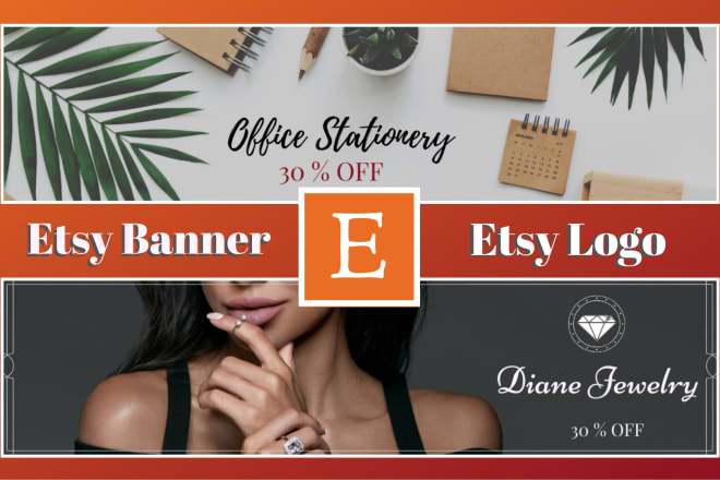 I will design your etsy shop banner or etsy logo