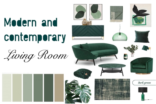 I will design your interior, make a mood board and shopping list