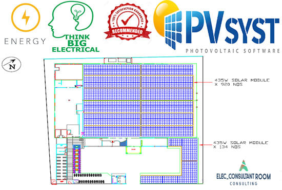 I will design your solar pv system and provide pvsyst report
