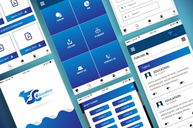 I will designed beautifully mobile app for your business